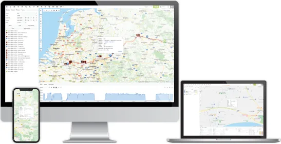 FleetPlus på computer, bærbar og mobil